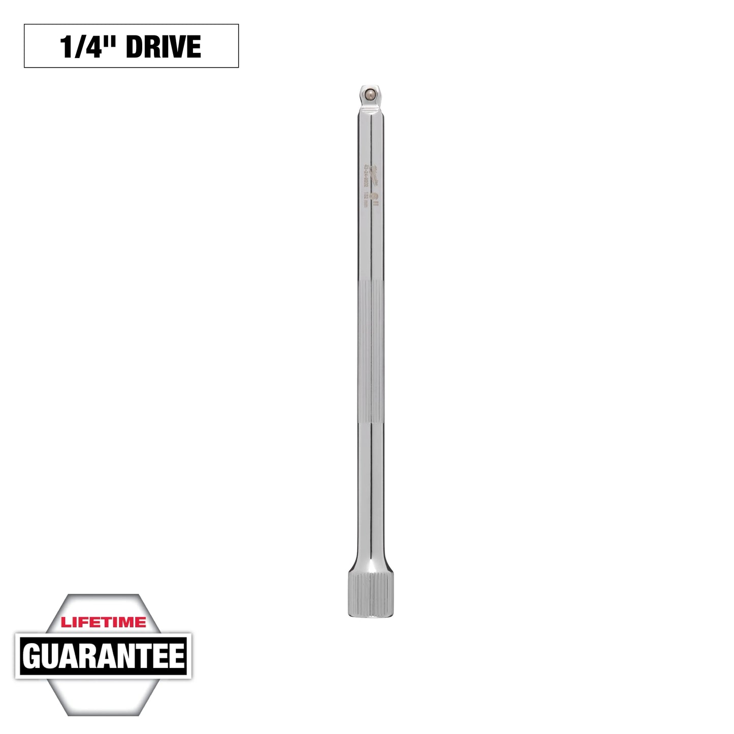 Milwaukee Tool 43-24-9202 1/4" Drive 6" Wobble Extension, 1 EA