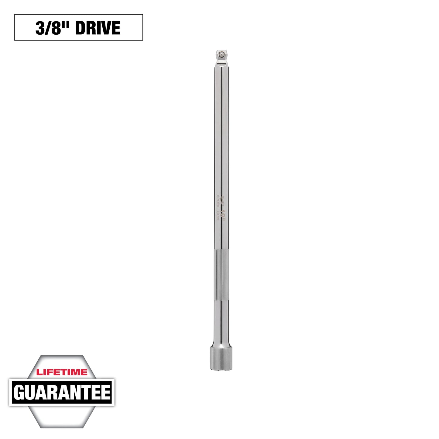 Milwaukee Tool 43-24-9206 3/8" Drive 10" Wobble Extension, 1 EA