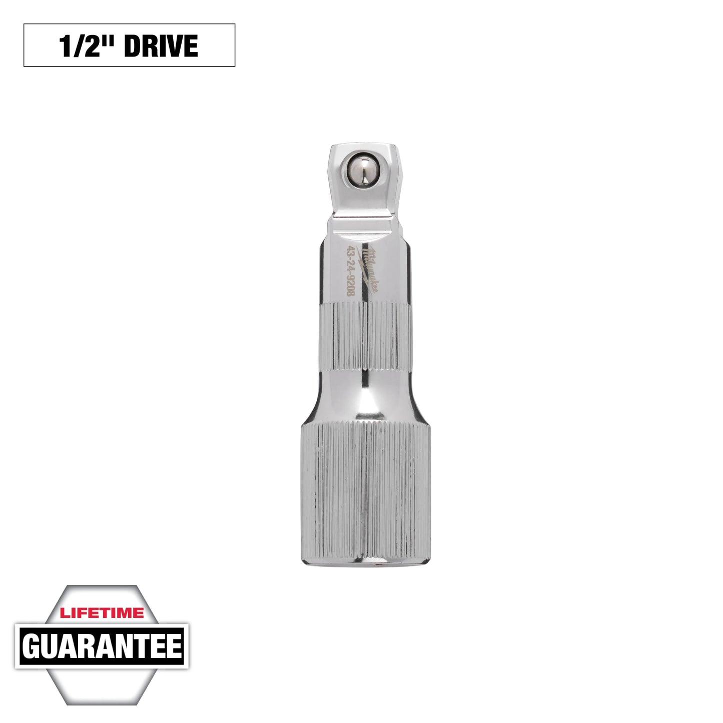 Milwaukee Tool 43-24-9208 1/2" Drive 3" Wobble Extension, 1 EA