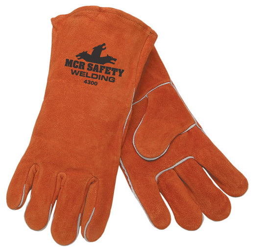 MCR Safety 4300 MCR Safety Welding Leather Welding Work Gloves Premium Select Shoulder Leather (1 DZ)