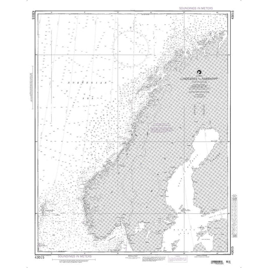 Paradise Clay NGA_43015 NGA Chart Norway Lindesnes to Nordkapp