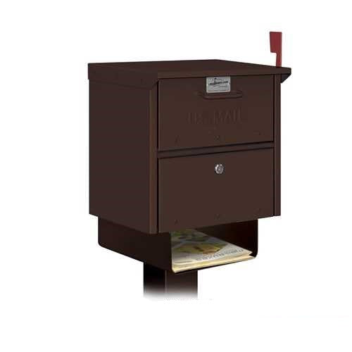 Mailboxes 4315D-BRZ Salsbury Newspaper Holder - for Designer Roadside Mailbox - Bronze