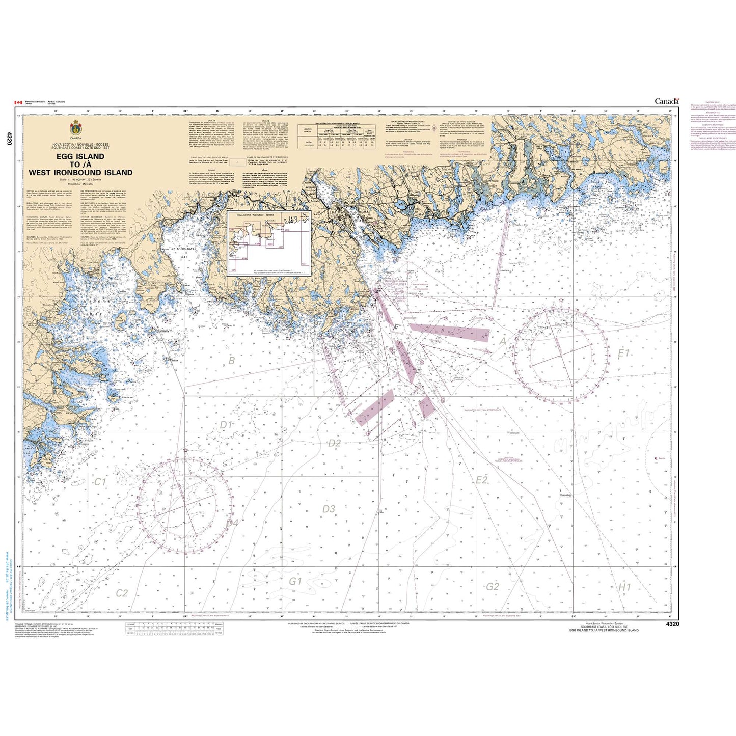 Paradise Clay CAN4320 CHS Chart Egg Island to/ West Ironbound Island