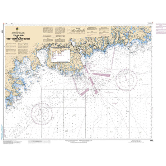 Paradise Clay CAN4320 CHS Chart Egg Island to/ West Ironbound Island