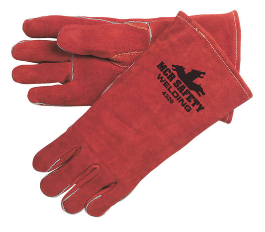 MCR Safety 4320LH MCR Safety Welding Leather Welding Work Gloves Premium Select Shoulder Leather Reinforced Thumb (1 EA)