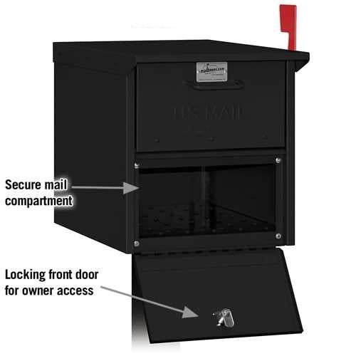 Mailboxes 4325BLK Salsbury Roadside Mailbox - Black