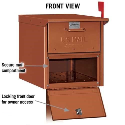 Mailboxes 4325D-COP Salsbury Designer Roadside Mailbox - Copper