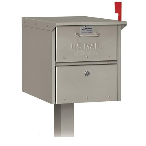 Mailboxes 4325D-NIC Salsbury Designer Roadside Mailbox - Nickel