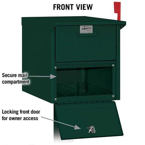 Mailboxes 4325GRN Salsbury Roadside Mailbox - Green