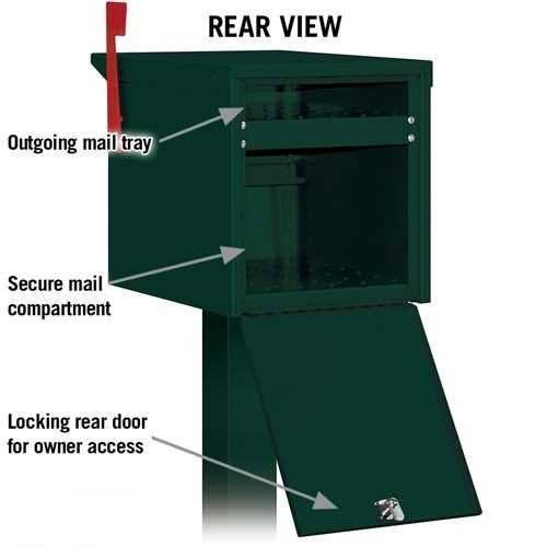 Mailboxes 4325GRN Salsbury Roadside Mailbox - Green