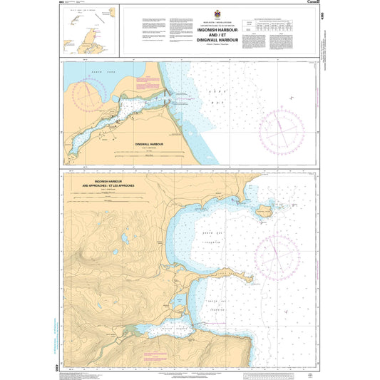 Paradise Clay CAN4365 CHS Chart Ingonish Harbour and/et Dingwall Harbour