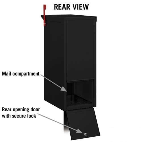 Mailboxes 4375BLK Salsbury Mail Package Drop - Black