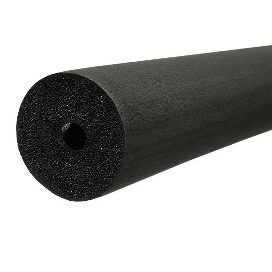 Jones Stephens I61250 2-3/8" ID (2" IPS) Seamless Black Rubber Pipe Insulation, 1/2" Wall Thickness, 66 ft. per Carton