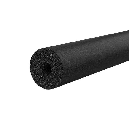 Jones Stephens I60025 1/4" ID (1/8" CTS) Seamless Black Rubber Pipe Insulation, 3/8" Wall Thickness, 630 ft. per Carton