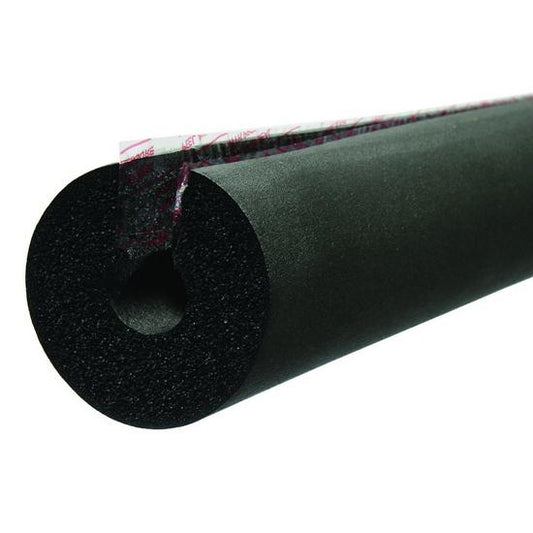 Jones Stephens I80058 5/8" ID (1/2" CTS 3/8" IPS) Self-Sealing Black Rubber Pipe Insulation, 3/8" Wall Thickness, 348 ft. per Carton