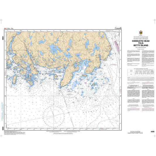 Paradise Clay CAN4385 CHS Chart Chebucto Head to/ Betty Island