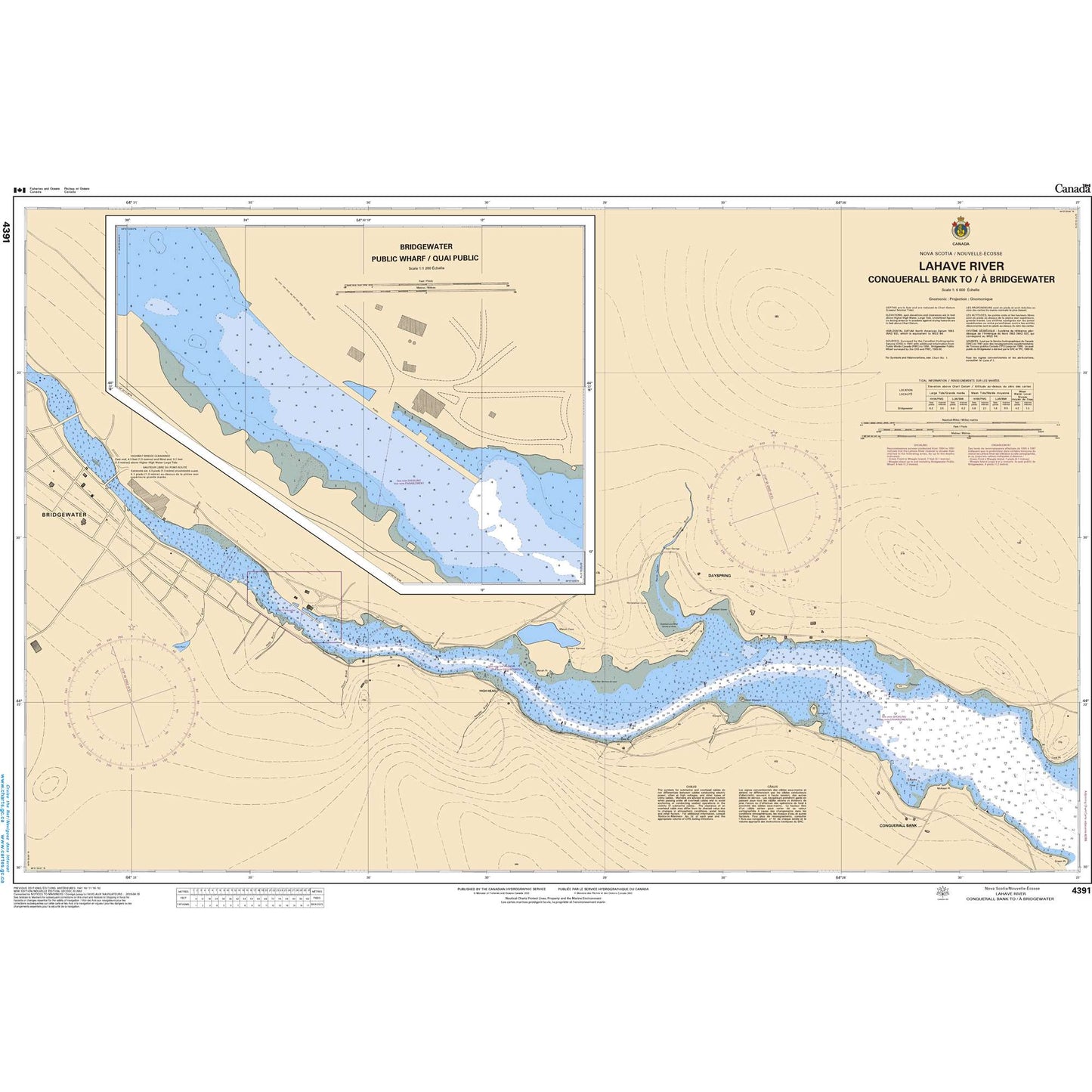 Paradise Clay CAN4391 CHS LaHave River - Conquerall Bank to Bridgewater