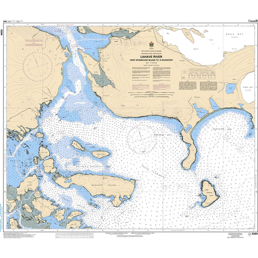 Paradise Clay CAN4394 CHS Chart LaHave River - West Ironbound Island to/ Riverport