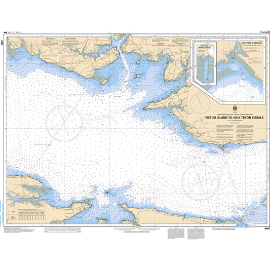 Paradise Clay CAN4405 CHS Chart Pictou Island to/aux Tryon Shoals