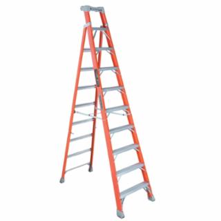 LOUISVILLE LADDER® FS1510 10' Advent Fiberglass Step Ladder 300Lb.
