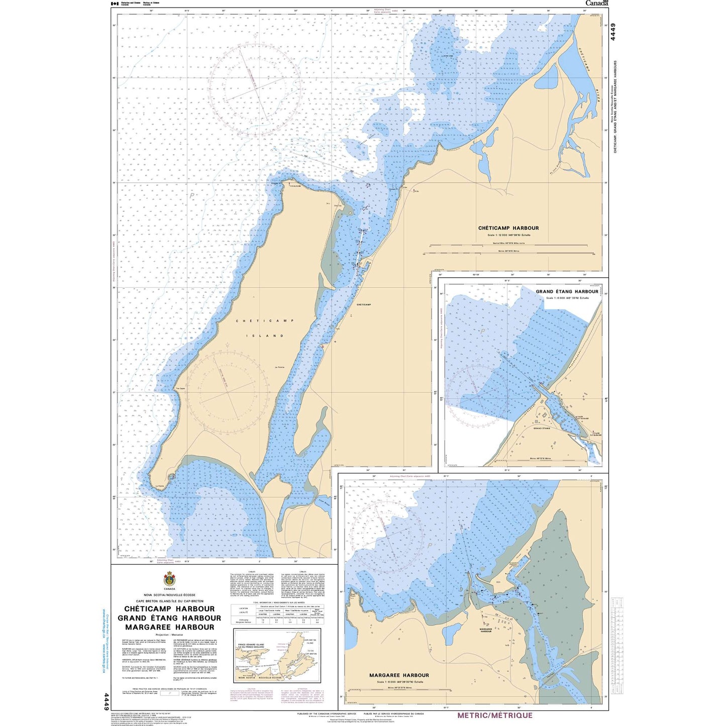 Paradise Clay CAN4449 CHS Chart Chéticamp, Grand Étang and Margaree Harbours