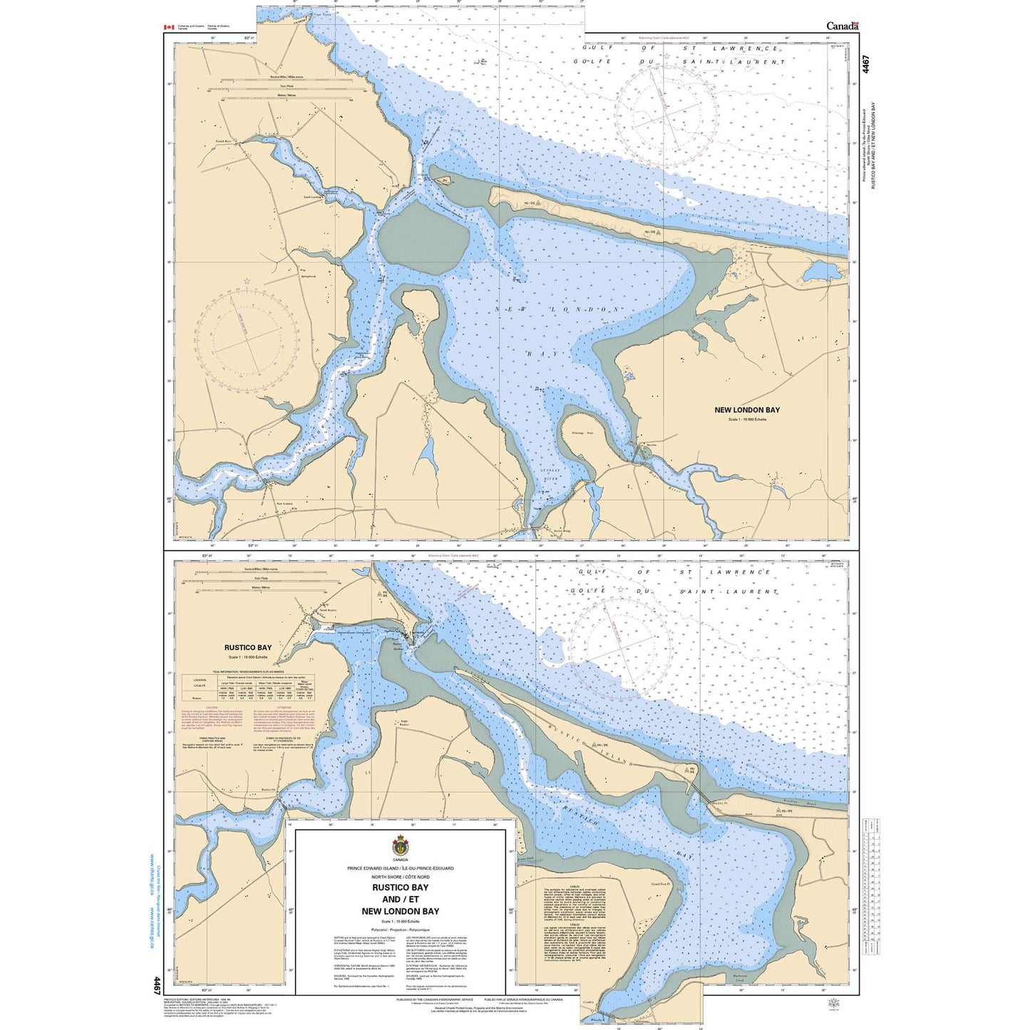 Paradise Clay CAN4467 CHS Chart Rustico Bay and/et New London Bay