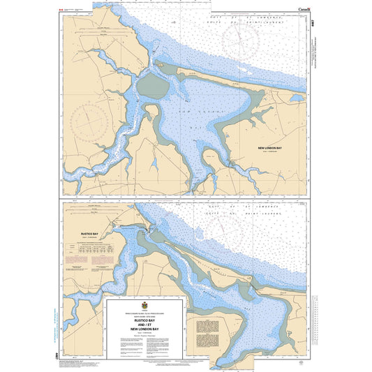 Paradise Clay CAN4467 CHS Chart Rustico Bay and/et New London Bay