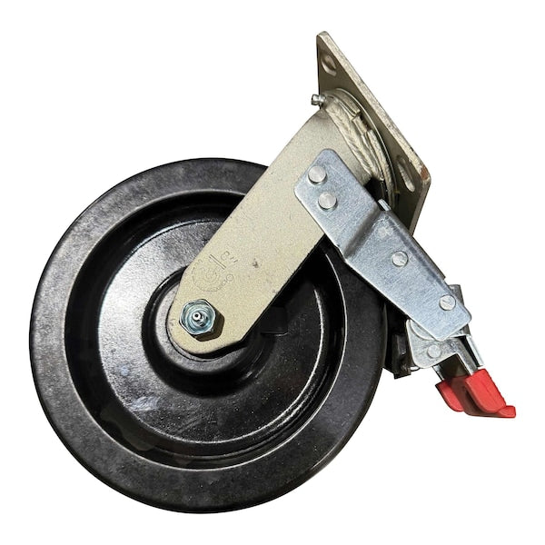 Vestil CST-VE-8X2PH-SWTB Phenolic Swivel With Total Brake Caster 8 In. Diameter x 2 In. Width 1250 Lb. Capacity Black