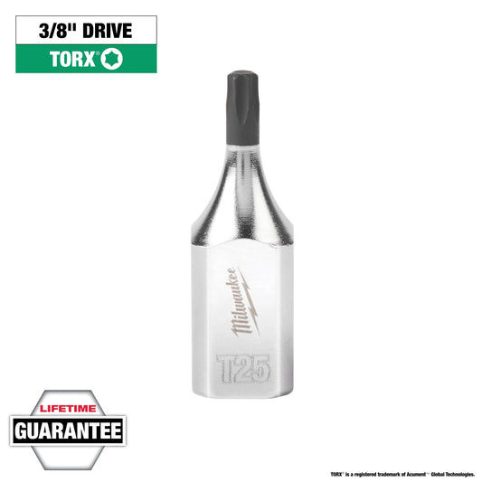 Milwaukee Tool 45-34-1011 3/8" Drive T25 TORX Bit Socket, 1 EA