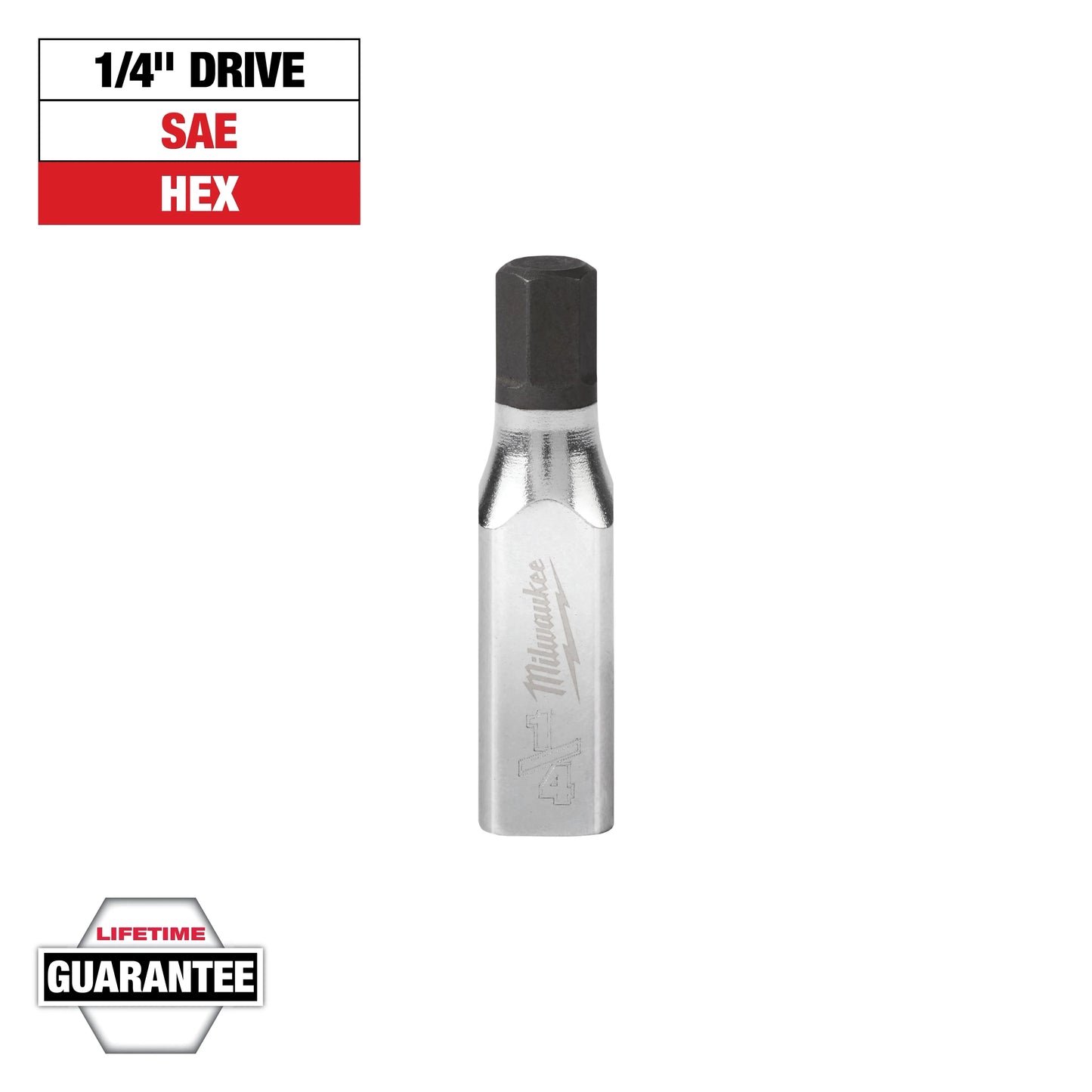 Milwaukee Tool 45-34-1029 1/4" Drive 1/4" Hex Bit Socket, 1 EA