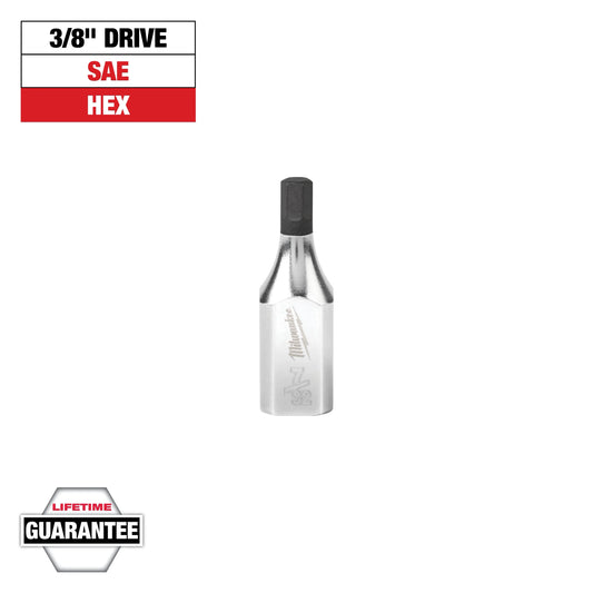 Milwaukee Tool 45-34-1044 3/8" Drive 7/32" Hex Bit Socket, 1 EA