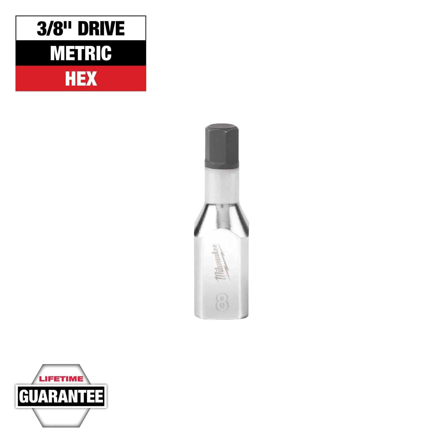 Milwaukee Tool 45-34-1054 3/8" Drive 8mm Hex Bit Socket, 1 EA