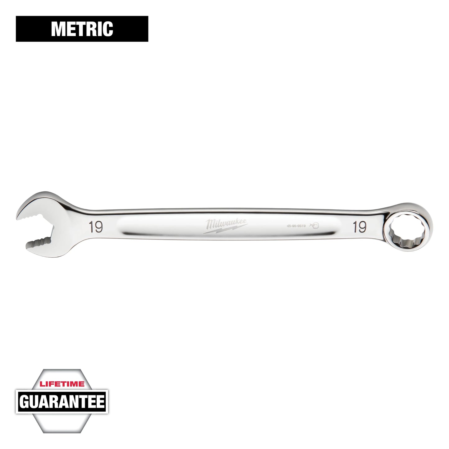 Milwaukee Tool 45-96-9519 19mm Metric Combination Wrench, 1 EA