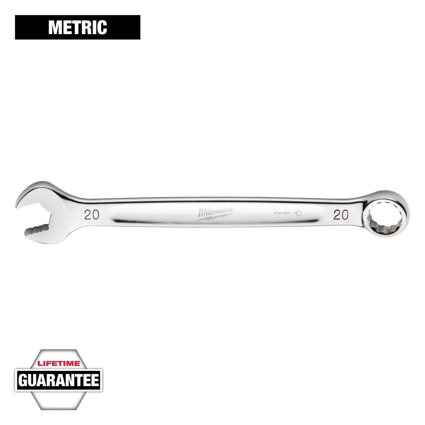 Milwaukee Tool 45-96-9520 20mm Metric Combination Wrench, 1 EA