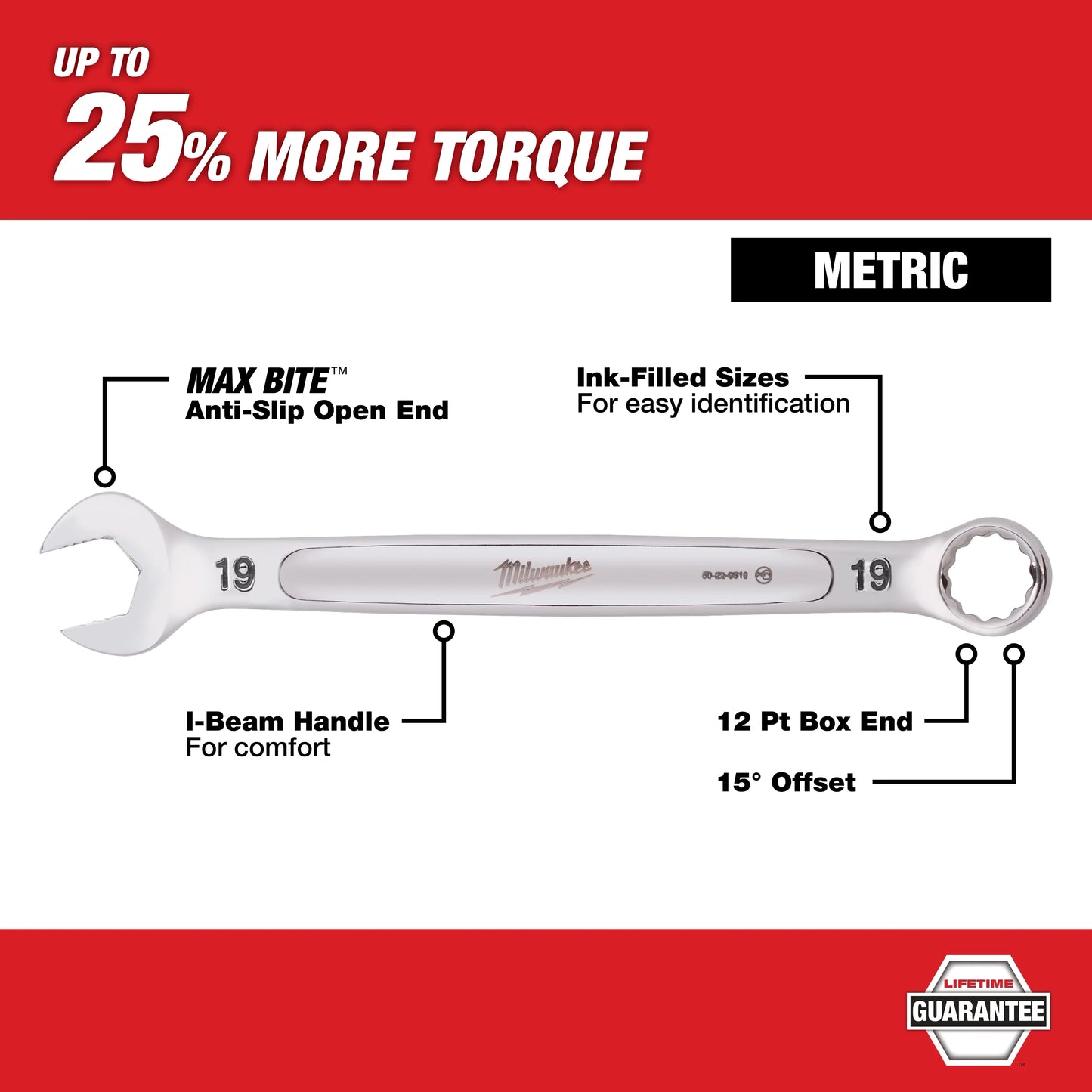 Milwaukee Tool 45-96-9530 30MM Combination Wrench, 1 EA