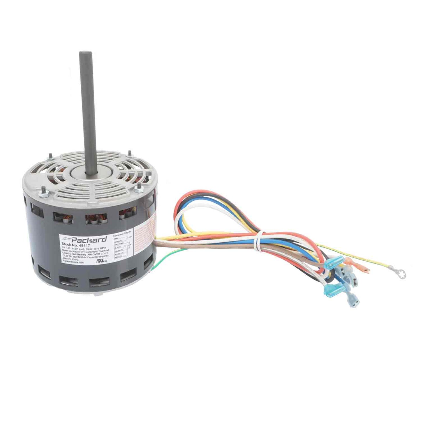 Packard 45117 1/3 Hp 1075 Rpm 115V Psc Motor Replaces Carrier
