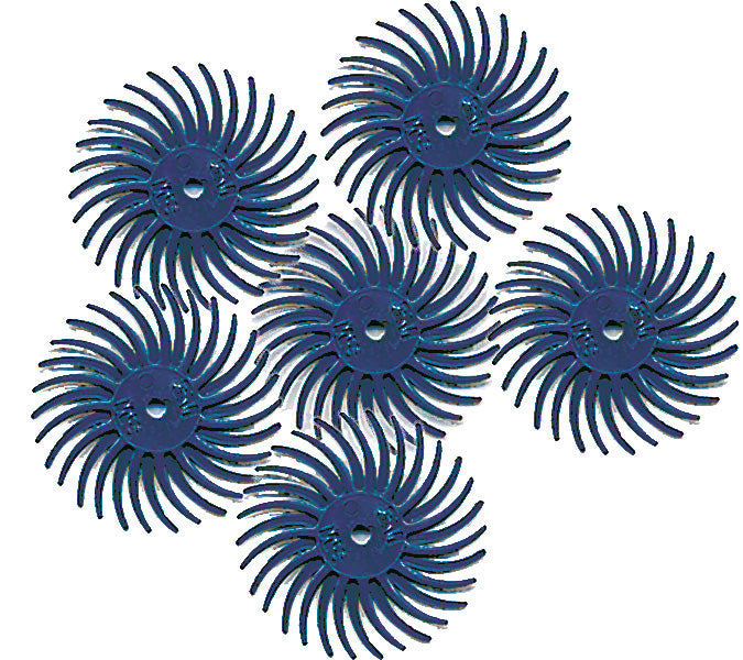 Foredom A-4514-6 3/4" Radial Bristle Disc, Blue, 400 Grit, 6-Pk