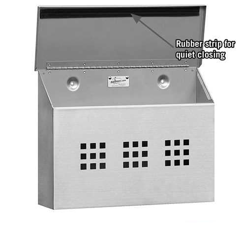 Mailboxes 4515 Salsbury Stainless Steel Mailbox - Decorative - Horizontal Style