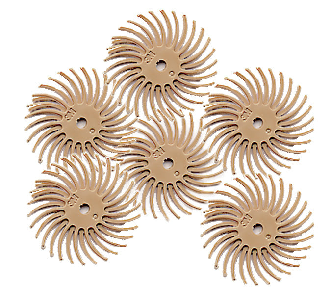 Foredom A-4517-6 3/4" Radial Bristle Disc, Peach, 6 M, 3,000 Grit, 6-Pk