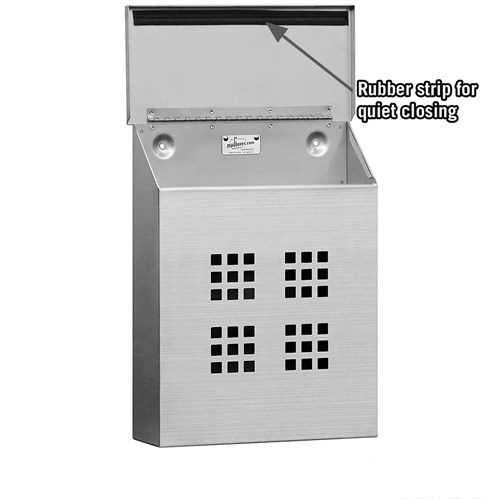 Mailboxes 4525 Salsbury Stainless Steel Mailbox - Decorative - Vertical Style