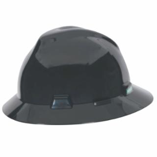 MSA C217374 Black V-Gard Hat W/Fas Track Suspension