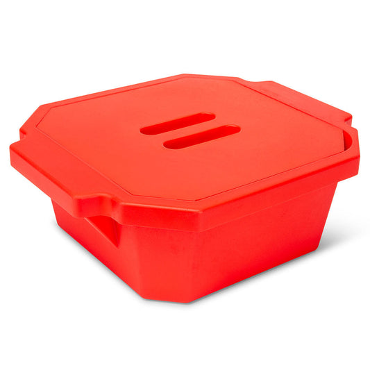 Globe Scientific 455010R Ice Bucket with Cover 2.5 Liter Red