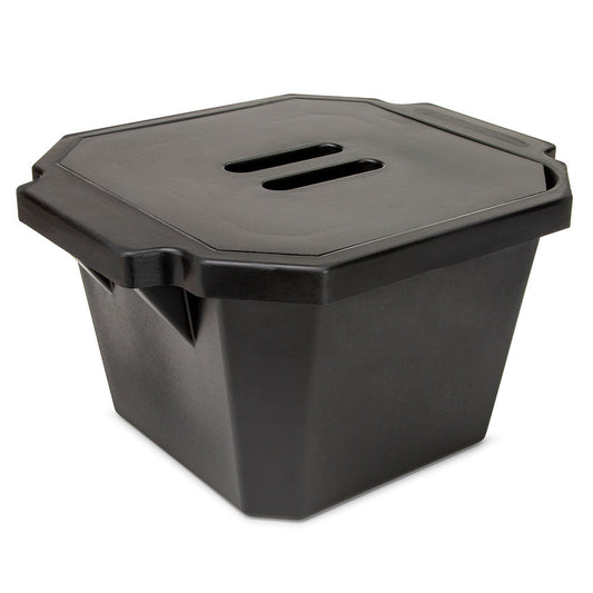 Globe Scientific 455015K Ice Bucket with Cover 4.5 Liter Black