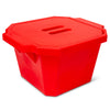 Globe Scientific 455015R Ice Bucket with Cover 4.5 Liter Red