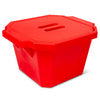 Globe Scientific 455015R Ice Bucket with Cover 4.5 Liter Red