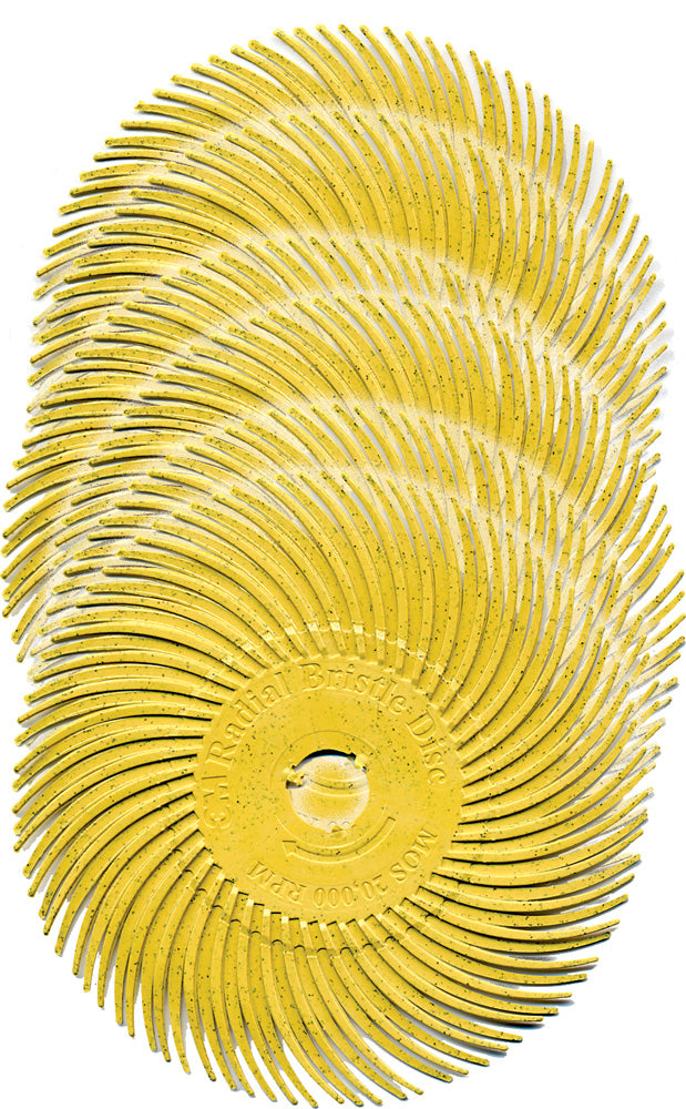 Foredom A-4555-6 3" Radial Bristle Disc, Blue, 400 Grit, 6-Pk