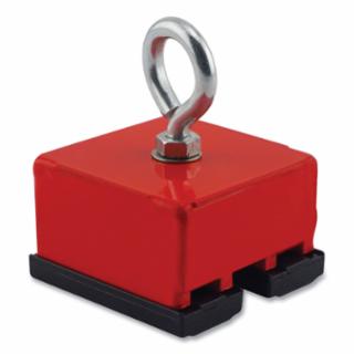 MAGNET SOURCE 07541 Heavy Duty Magnetic Base100Lb Pull Red