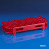Globe Scientific 456310 Snap-N-Rack Tube Rack for 1.5mL and 2.0mL Microcentrifuge Tube 100-Place PP Red