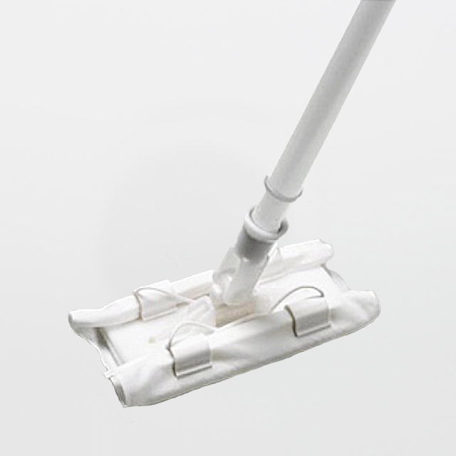 SOS Cleanroom Texwipe TX7102 ClipperMop with 7" x 4" Head Assembly and Telescoping Handle