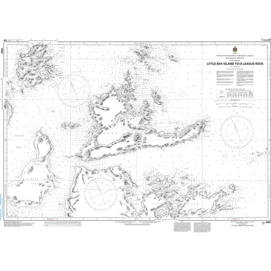 Paradise Clay CAN4592 CHS Chart Little Bay Island to/ League Rock